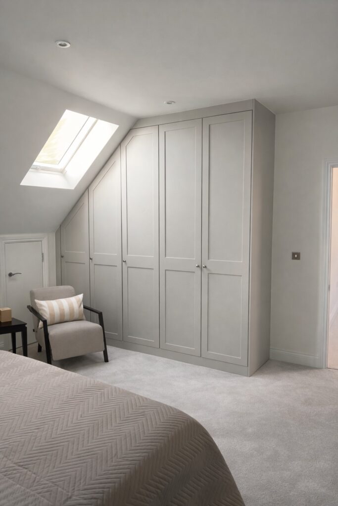 Angled Shaker Fitted Wardrobes Epping | Simply Fitted Wardrobes Angled Shaker Fitted Wardrobes Epping | Simply Fitted Wardrobes