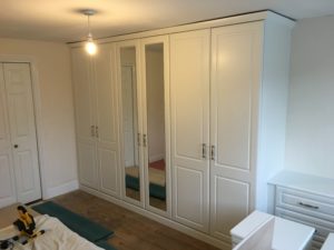 mirrored wardrobe