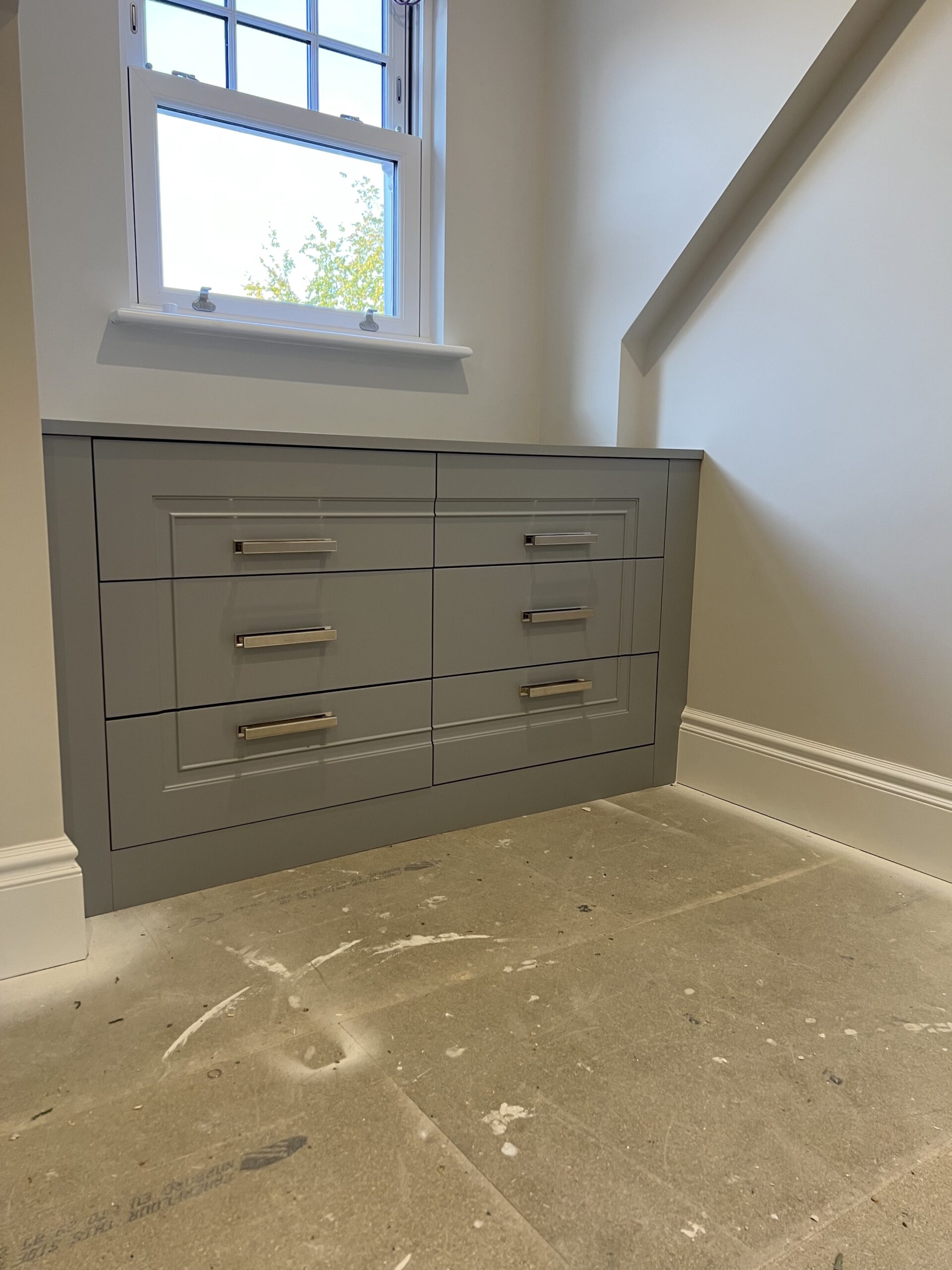 Goodwood bespoke painted drawer furniture with custom detailing