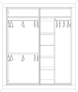 Simply Fitted Wardrobes' new Simple range of cheap fitted wardrobes with a minimalist front frame and quality doors.