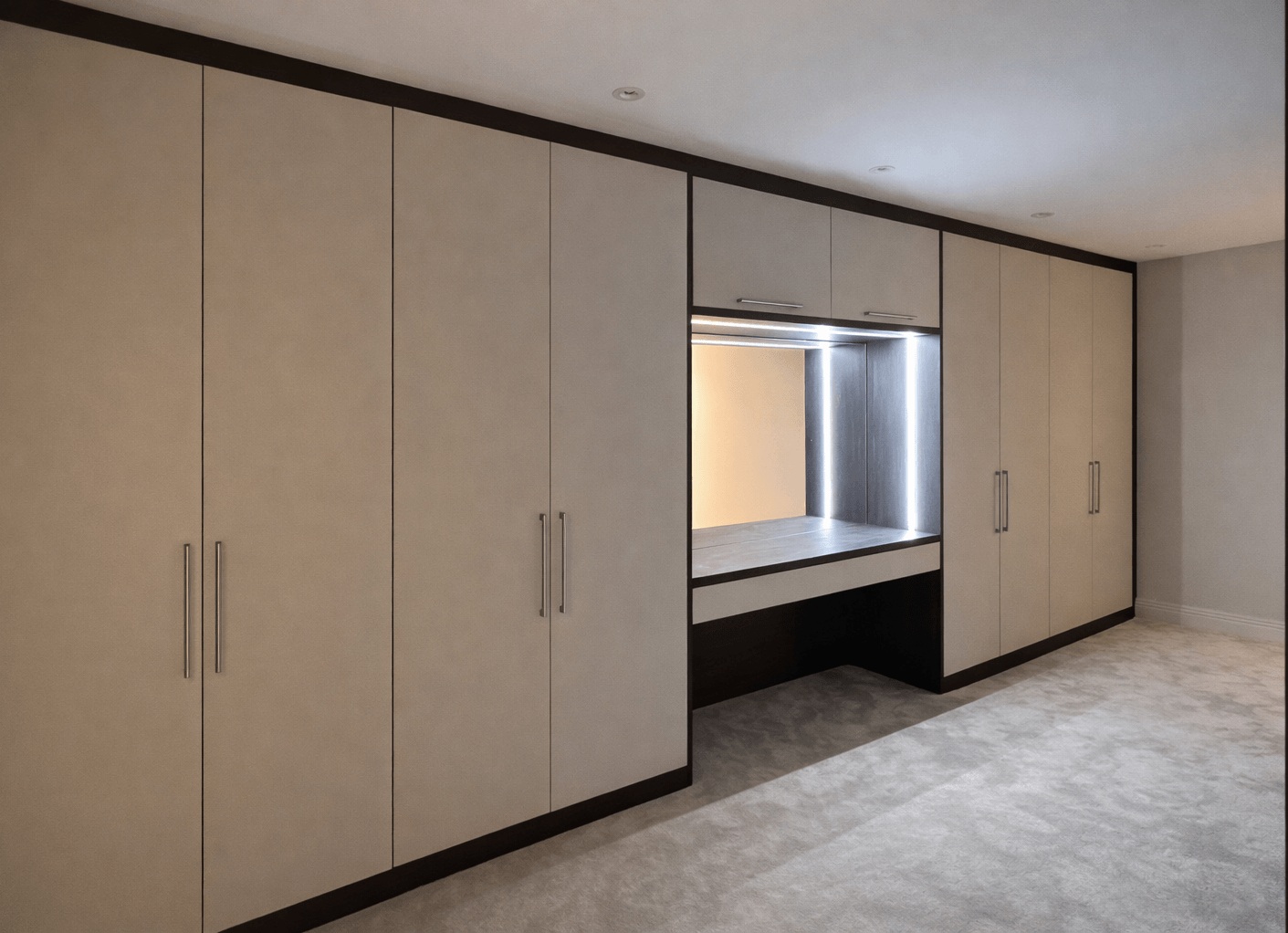 Fitted wardrobes in Hertfordshire designed for built-in bedroom storage