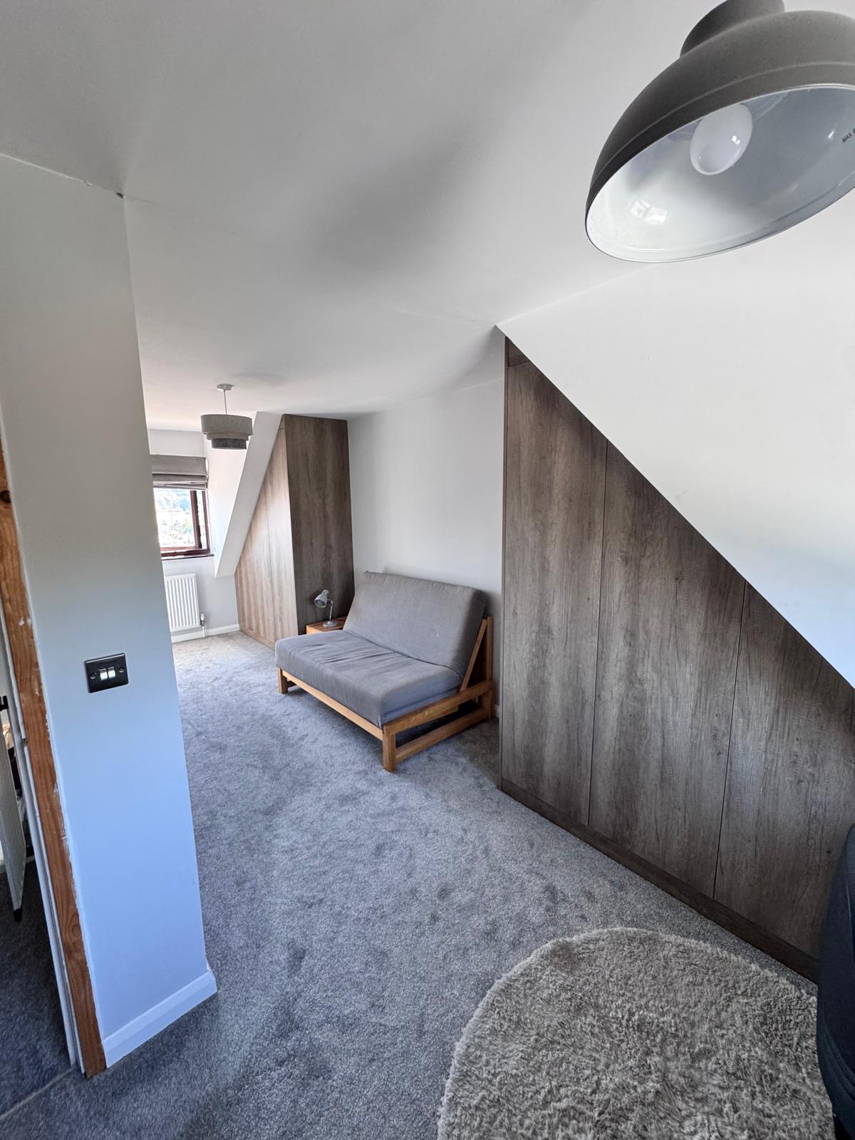 Angled fitted wardrobe ideas and angled wardrobe project in Witham Essex