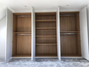 Fitted Wardrobes in a loft conversion